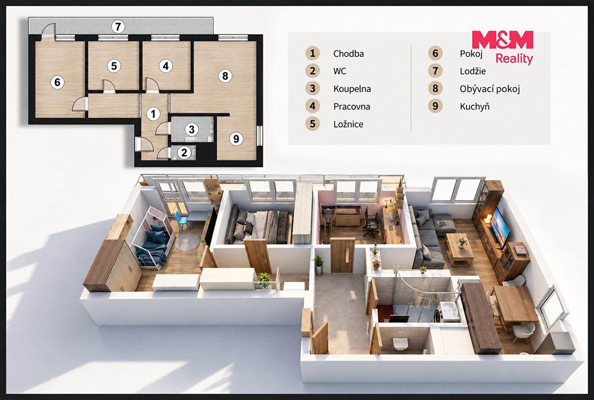 Prodej bytu 4+1 66 m² – fotografie 4