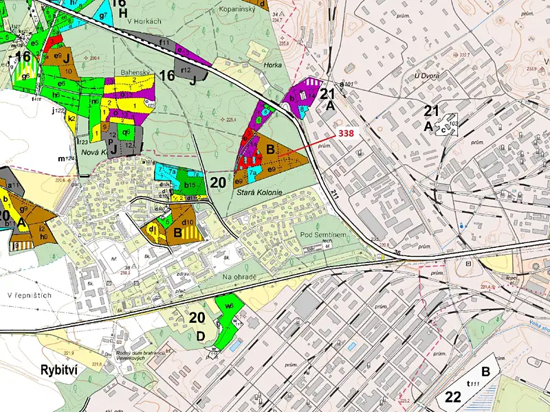 Dražba lesa 37060 m², Rybitví – náhled fotky 3