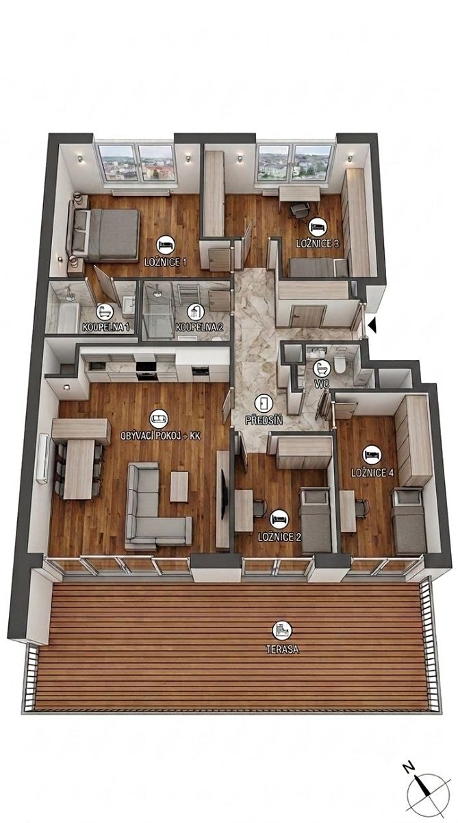 Prodej bytu 5+kk 119 m²