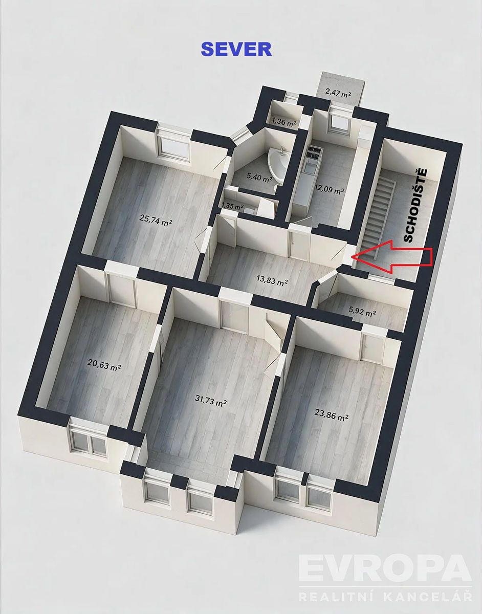 Pronájem bytu 4+1 144 m² – fotografie 4