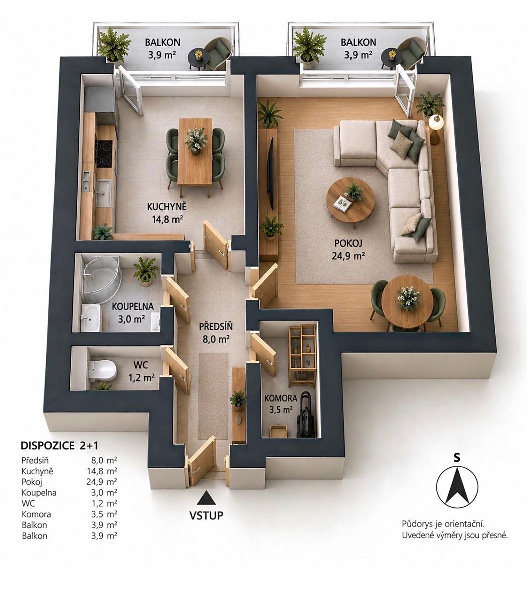 Prodej bytu 1+1 55 m² – fotografie 5
