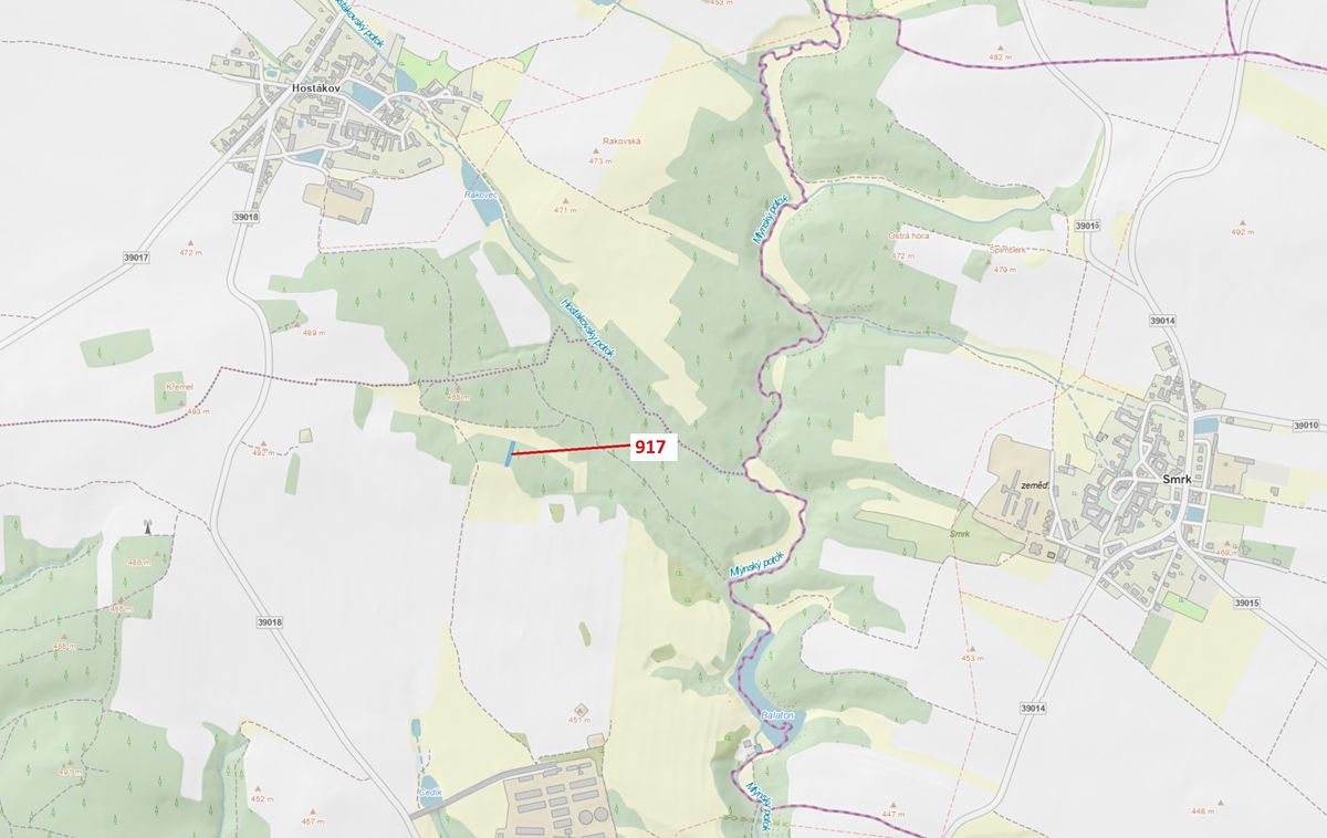 Dražba lesa 586 m², Vladislav – fotka 1 z 3
