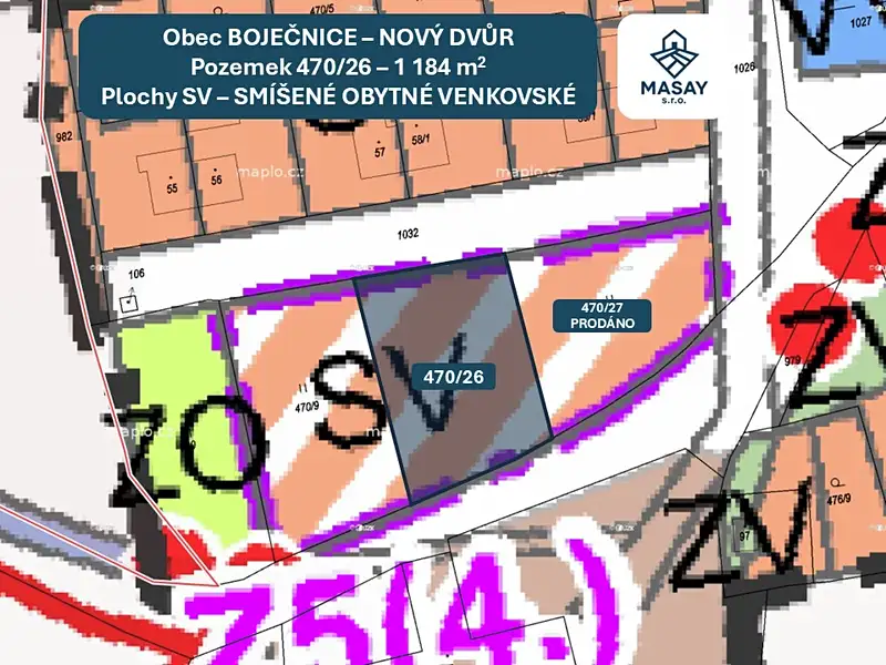 Prodej stavebního pozemku 1184 m², Bor – náhled fotky 2
