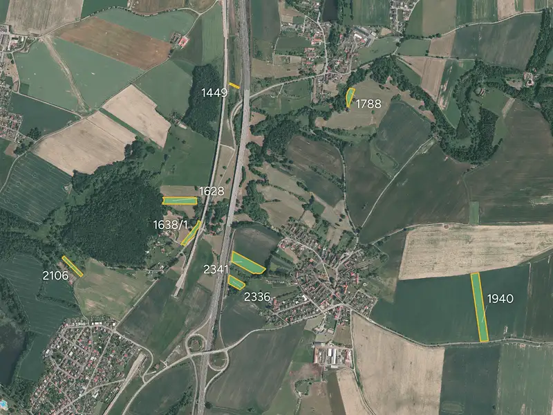 Prodej pole 43682 m², Zvěrotice – náhled fotky 1