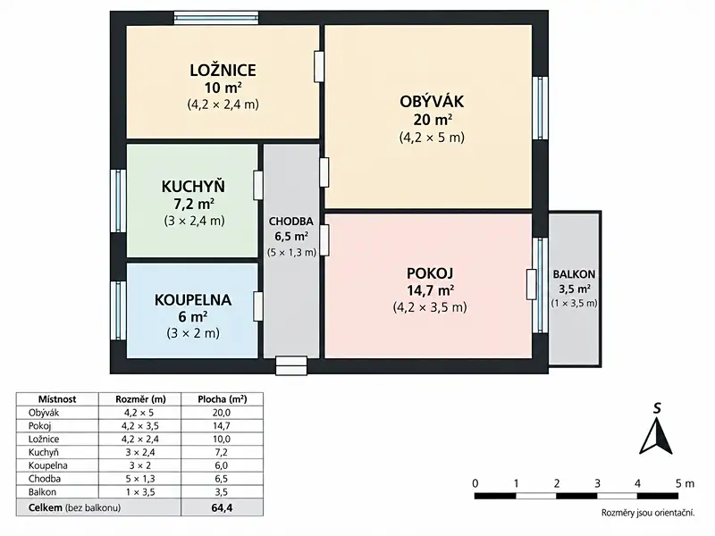 Prodej bytu 3+1 65 m², Mimoň – náhled fotky 2