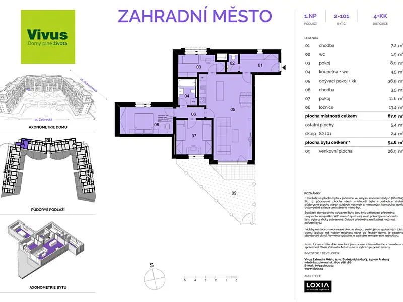 Prodej bytu 4+kk 95 m², Praha – náhled fotky 2