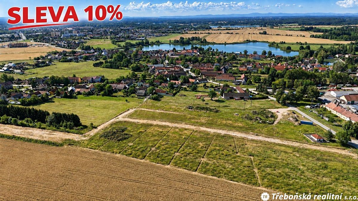 Prodej stavebního pozemku 1509 m², Třeboň – fotka 1 z 3