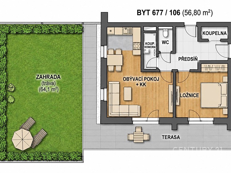 Prodej bytu 2+kk, 56 m² (7 z 7)