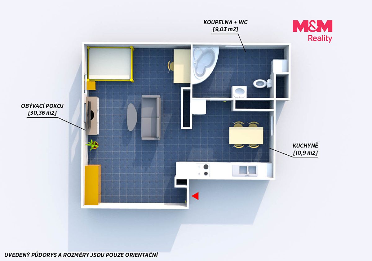 Prodej bytu 1+kk 55 m² – fotografie 3