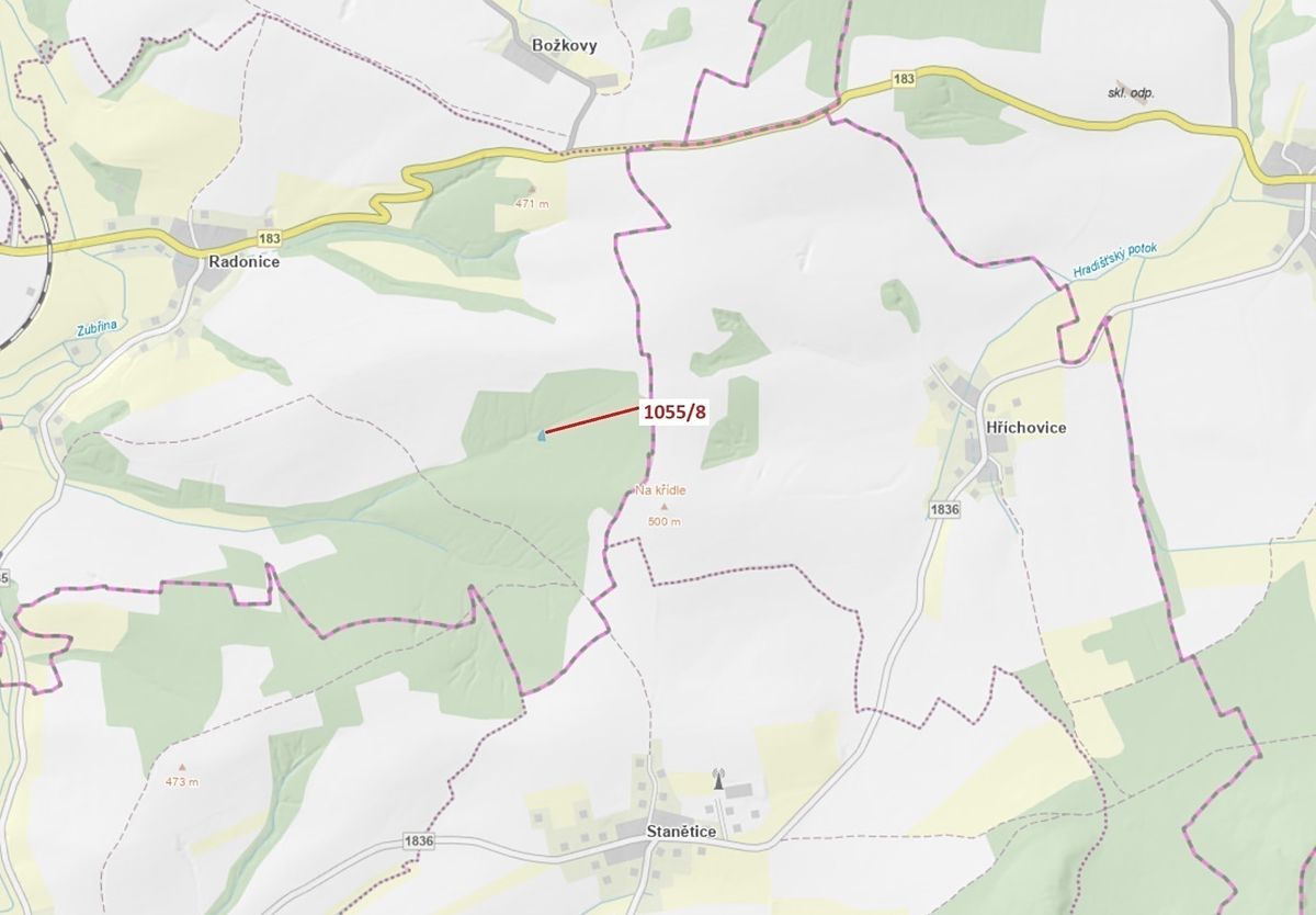 Dražba lesa 546 m², Milavče – fotka 1 z 3