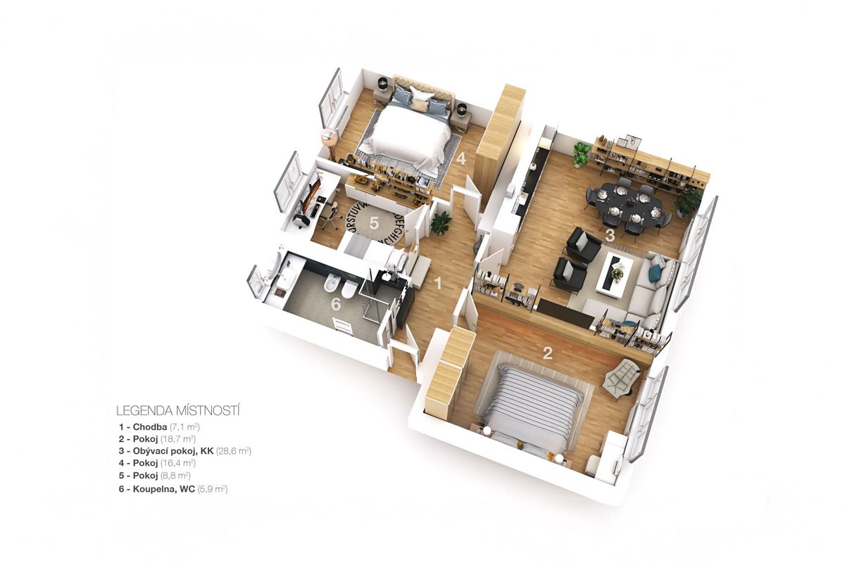 Prodej bytu 4+kk 85 m² – fotografie 2