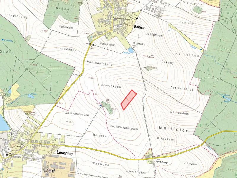 Prodej pole 13981 m², Babice – náhled fotky 2
