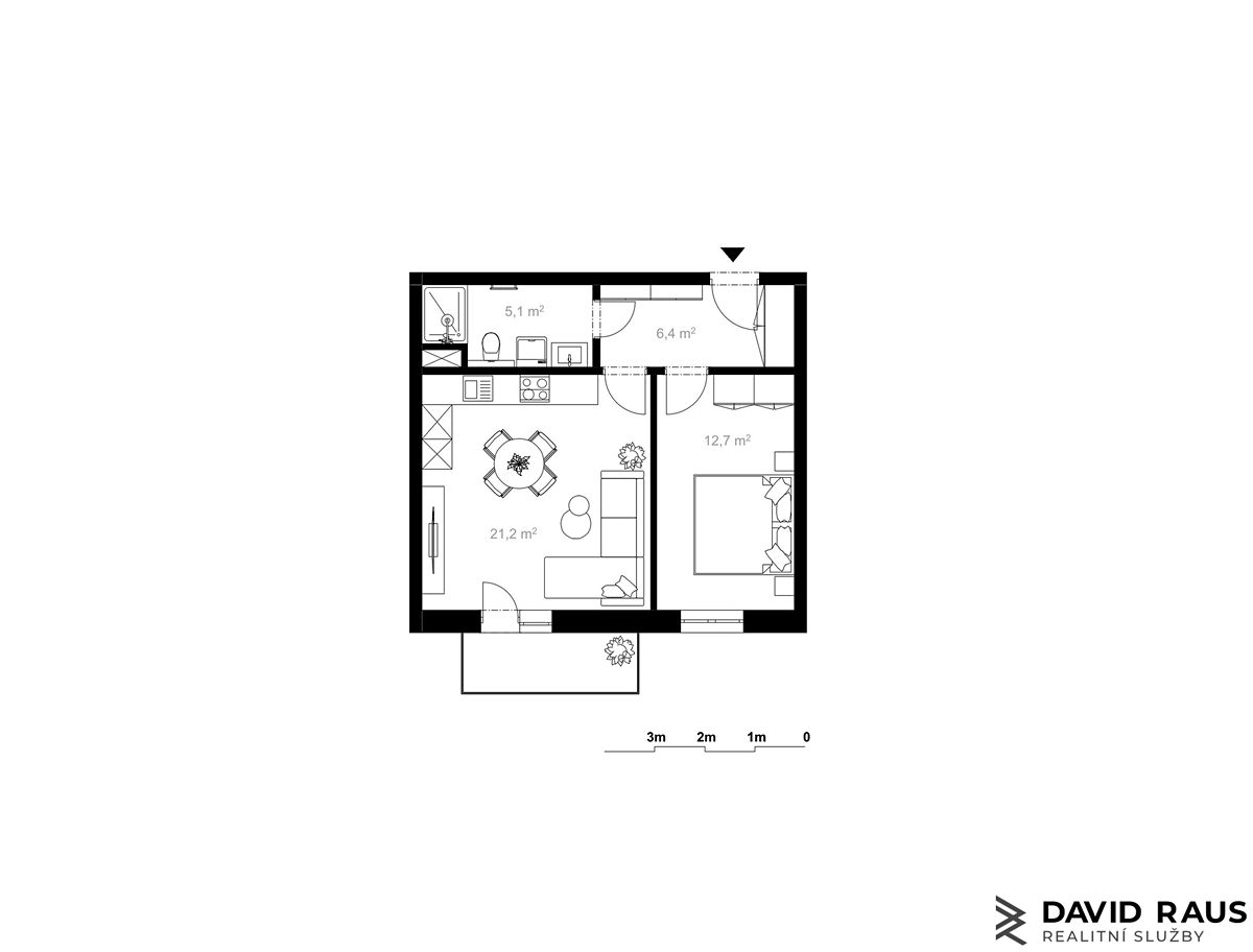 Prodej bytu 2+kk 54 m² – fotografie 3