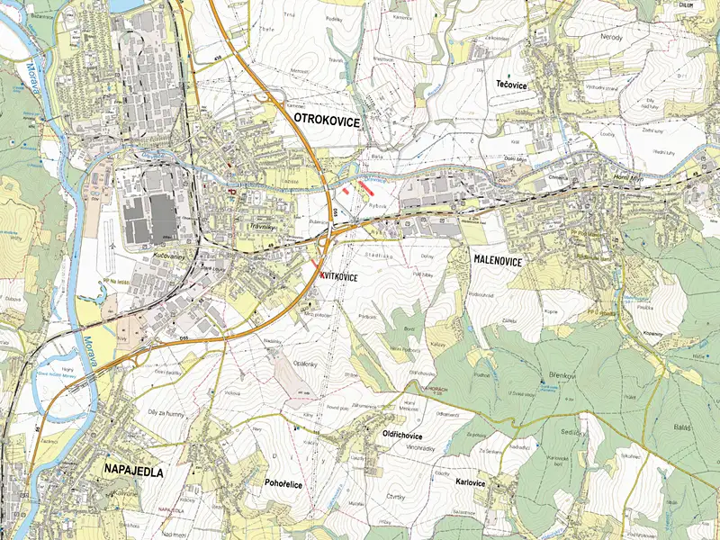 Prodej pole 6293 m², Otrokovice – náhled fotky 3
