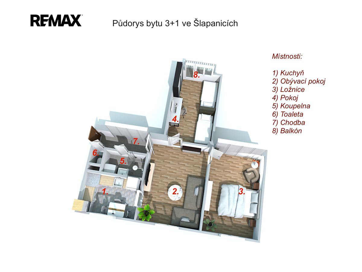 Prodej bytu 3+1 70 m² – fotografie 3
