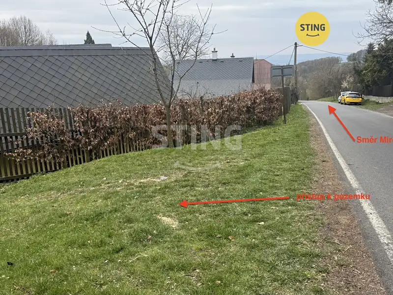 Prodej stavebního pozemku 2221 m², Tvrdkov – náhled fotky 1