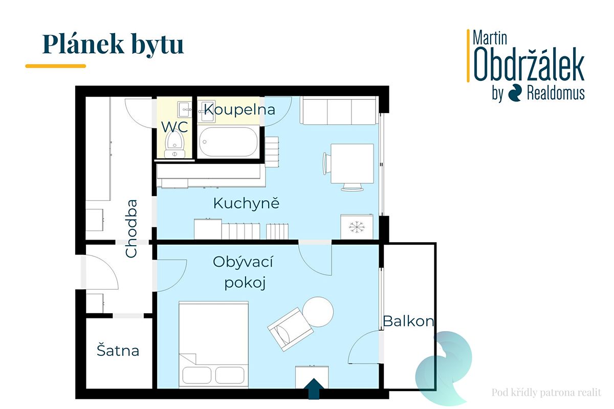 Prodej bytu 1+1 50 m² – fotografie 4