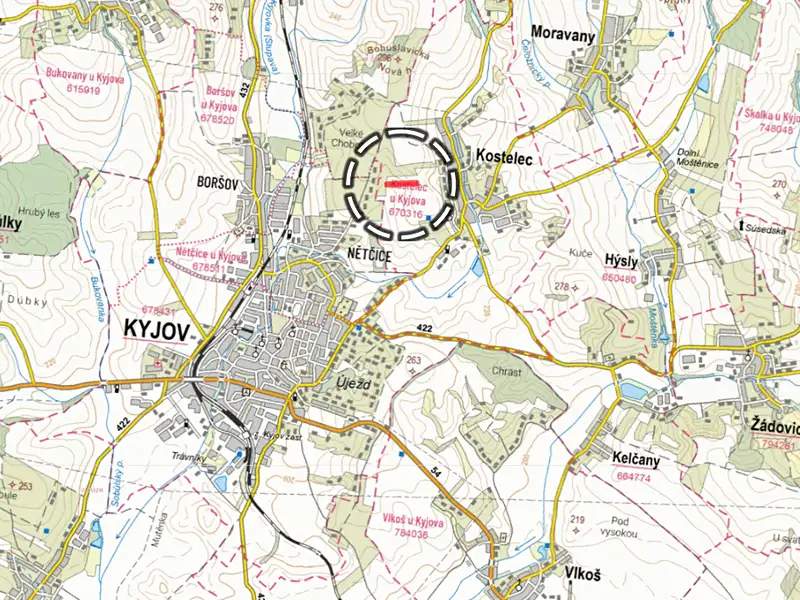 Prodej pole 8059 m², Kostelec – náhled fotky 3