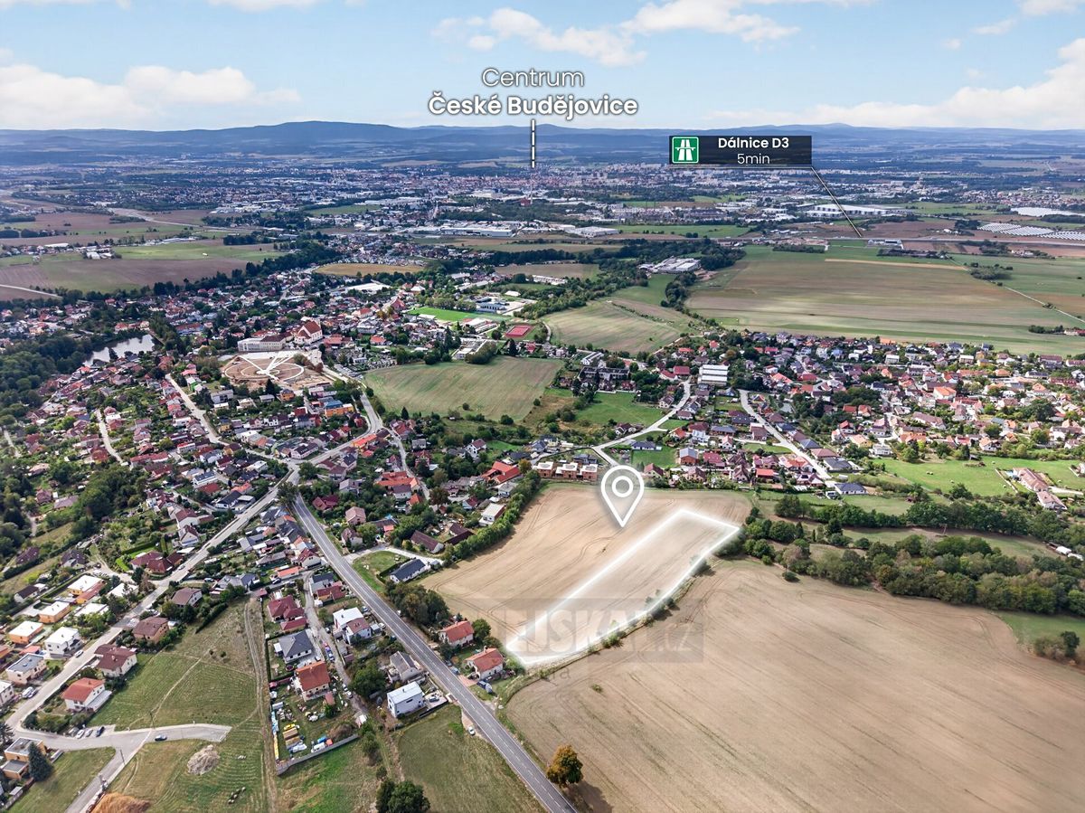 Prodej stavebního pozemku 6520 m², Rudolfov – fotka 1 z 3