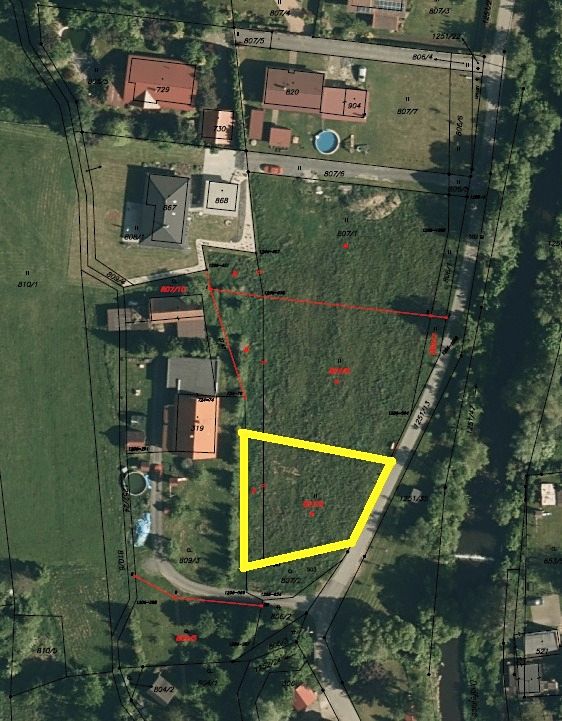 Prodej stavebního pozemku 763 m² – fotografie 3