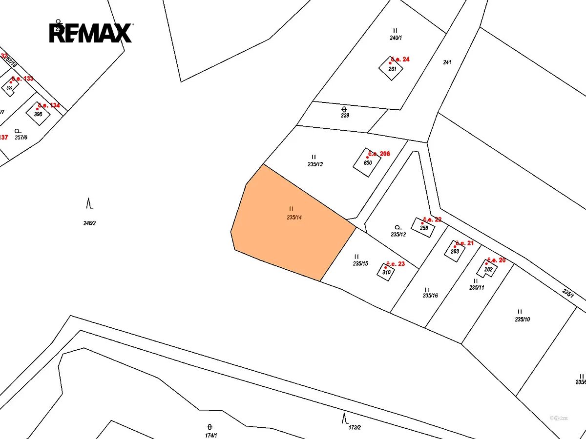 Prodej stavebního pozemku 1381 m²