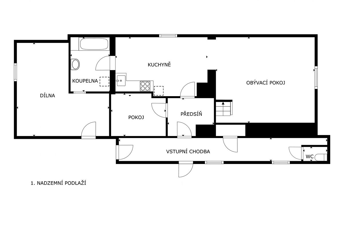 Prodej rodinného domu 125 m², pozemek 823 m² – fotografie 2