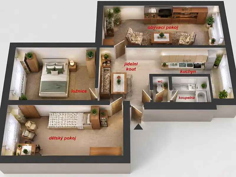 Prodej bytu 3+1 69 m², Sokolov – náhled fotky 2