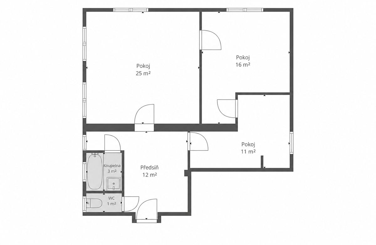 Prodej bytu 3+kk 70 m² – fotografie 2