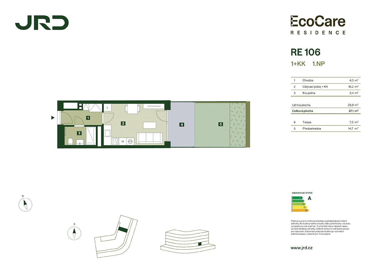 Prodej bytu 1+kk 27 m² – fotografie 2