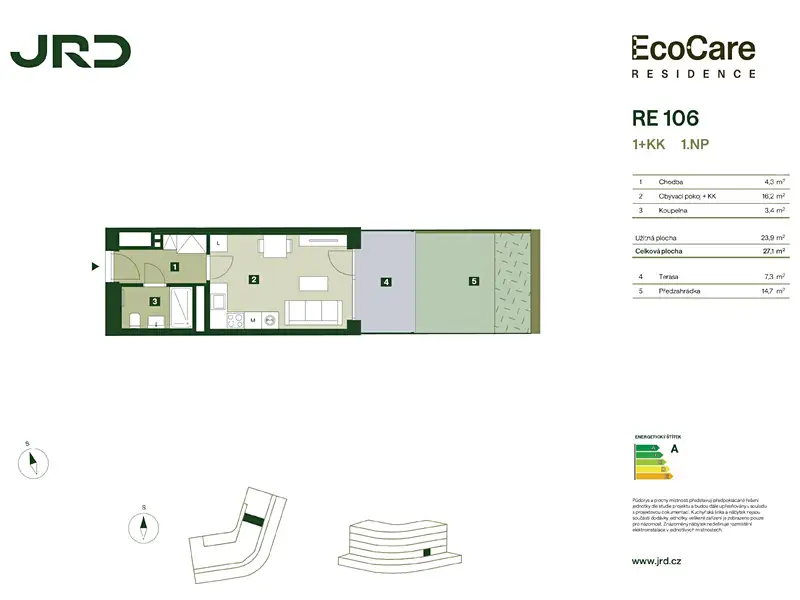 Prodej bytu 1+kk 27 m², Praha – náhled fotky 2