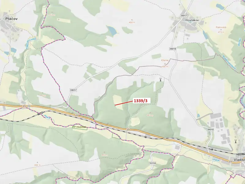 Dražba lesa 54 m², Vladislav – náhled fotky 1