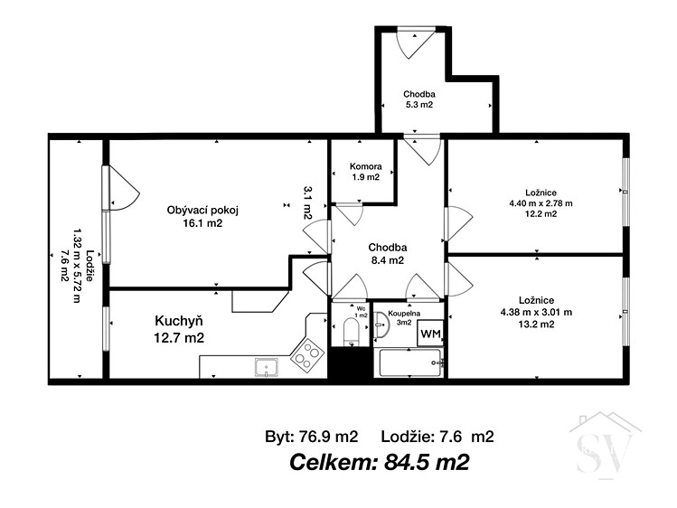 Prodej bytu 3+1, 84 m² (4 z 31)