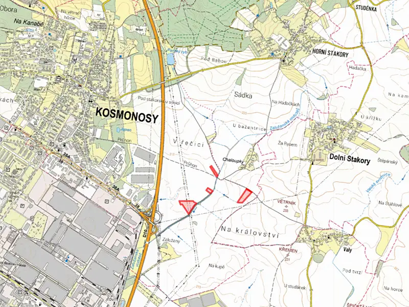 Prodej pole 17353 m², Kosmonosy – náhled fotky 3