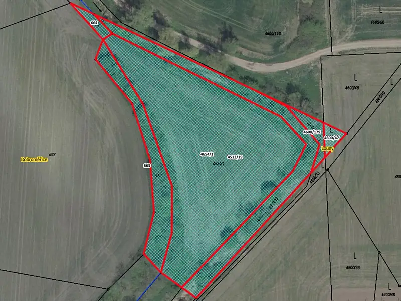 Prodej pole 8229 m², Louny – náhled fotky 1