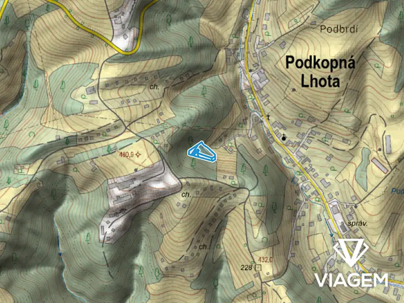 Prodej lesa 2034 m², Podkopná Lhota – náhled fotky 3