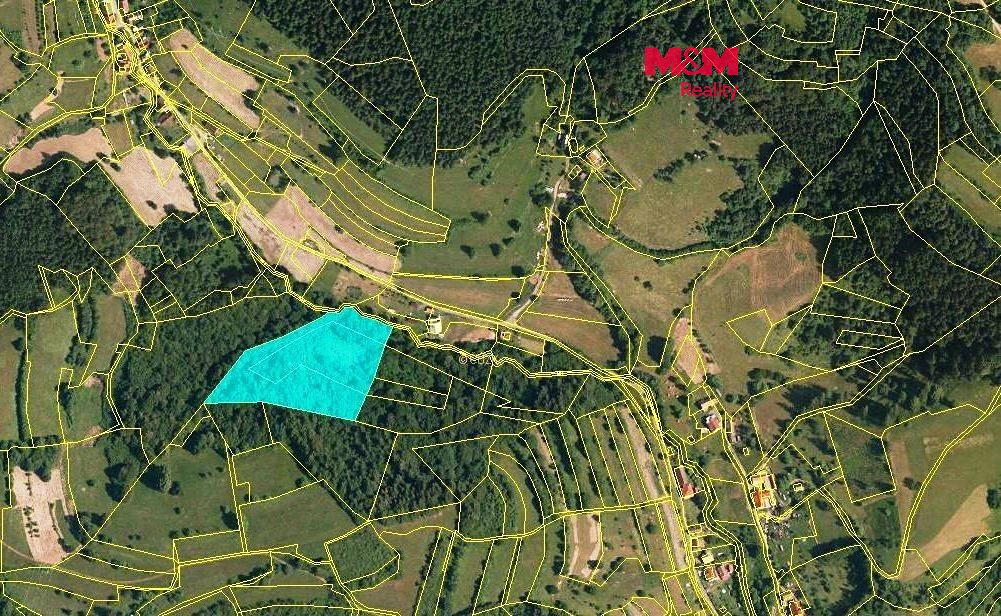 Prodej lesa 13656 m², Huslenky – fotka 1 z 3