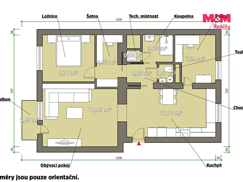 Pronájem bytu 3+kk 66 m², Plzeň – náhled fotky 3