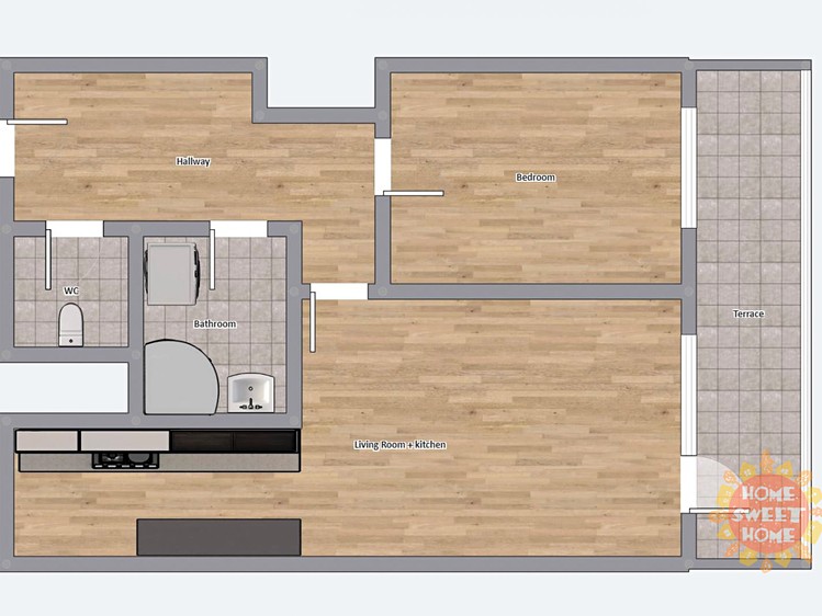 Pronájem bytu 2+kk, 48 m² (21 z 21)