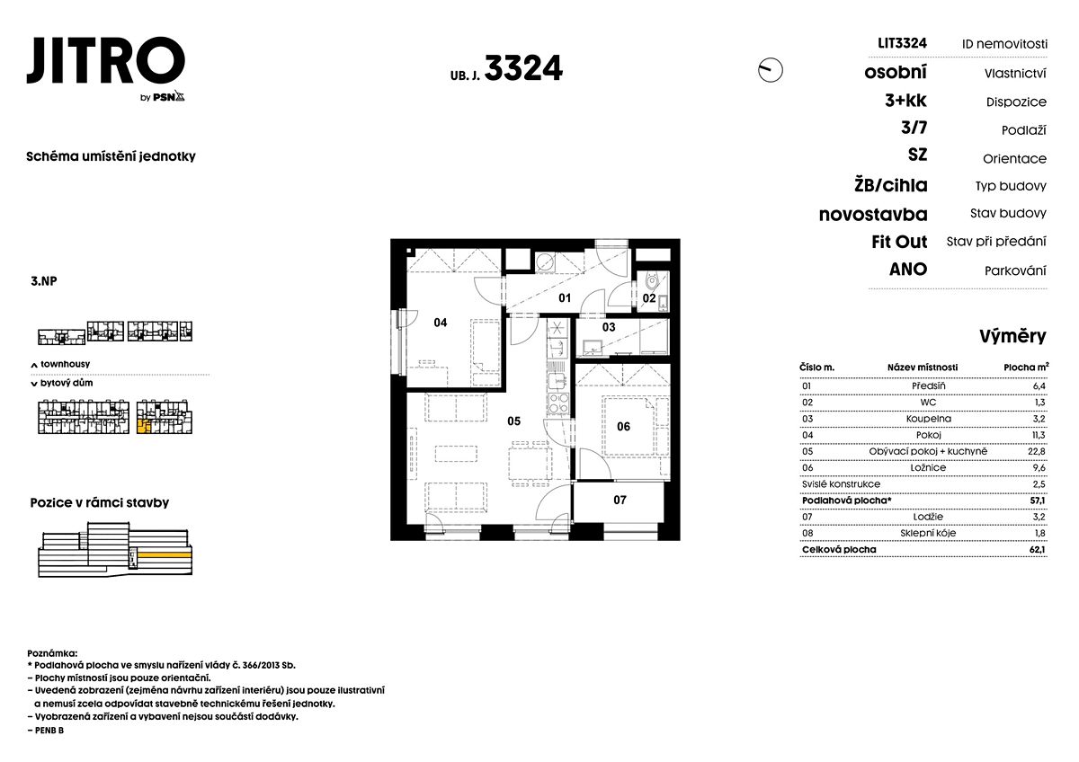 Prodej bytu 3+kk 55 m² – fotografie 2
