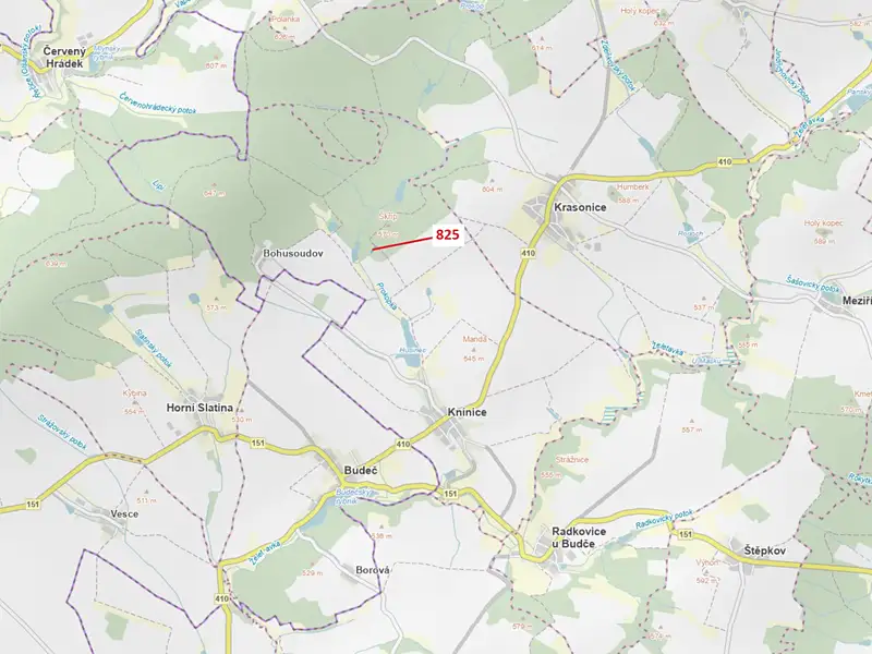 Dražba lesa 1364 m², Knínice – náhled fotky 1