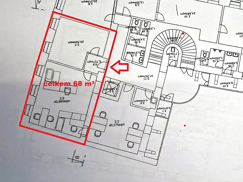 Pronájem kanceláře 68 m², Praha – náhled fotky 3