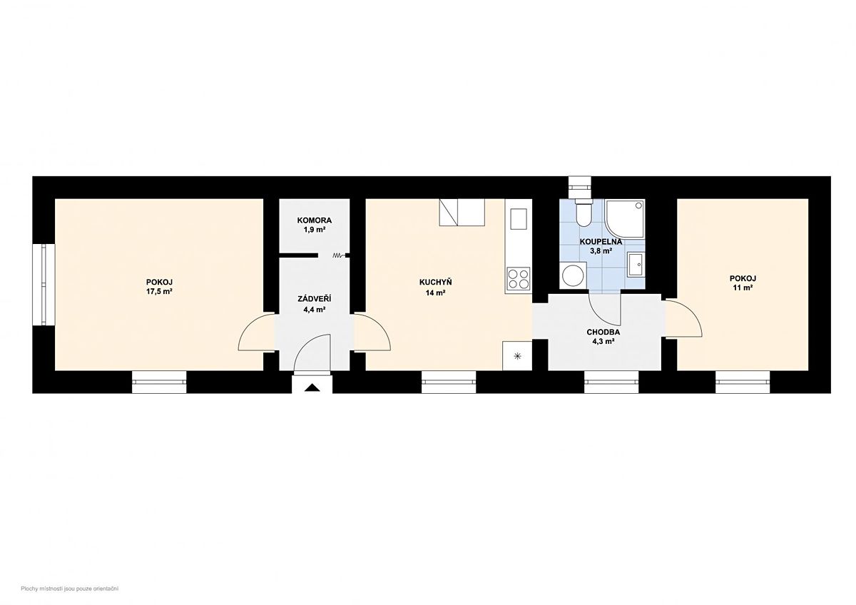 Prodej rodinného domu 57 m², pozemek 299 m² – fotografie 3