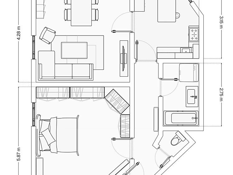 Квартира 2+1 на продаж, 65 м² (38 з 41)