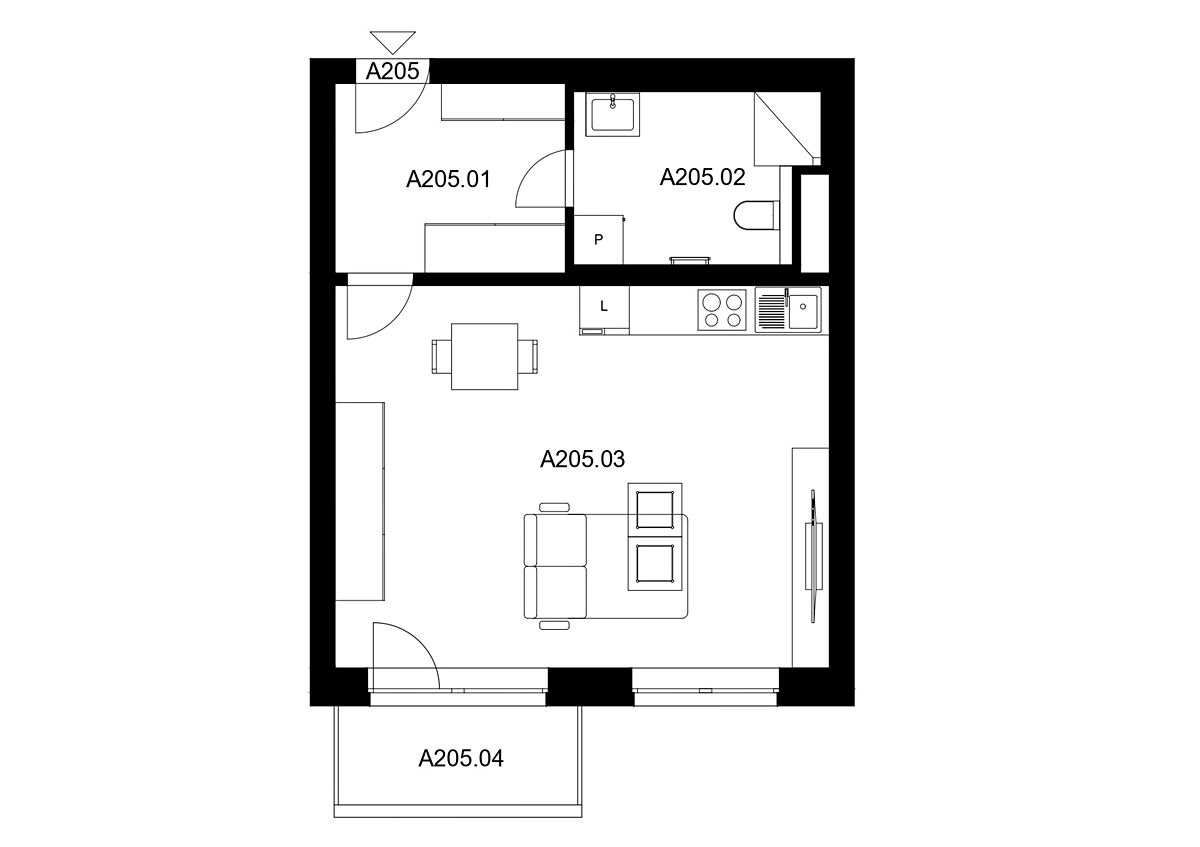 Prodej bytu 1+kk 42 m² – fotografie 2