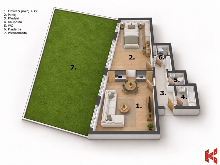 Wohnung 2+kk zum Kauf, 65 m² (3 von 18)