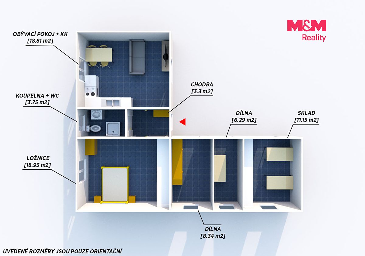 Prodej rodinného domu 44 m², pozemek 264 m² – fotografie 4