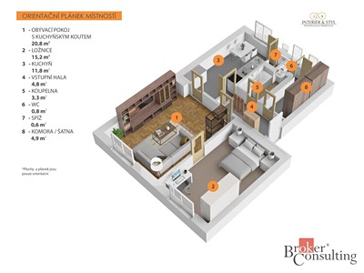 Wohnung 2+1 zum Kauf, 62 m² (2 von 17)