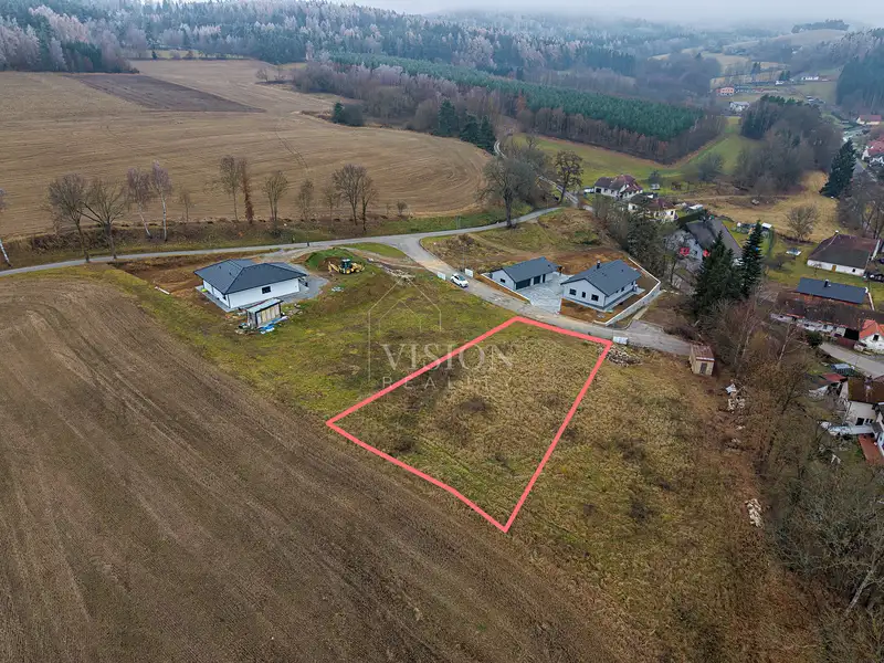 Prodej stavebního pozemku 1057 m², Nihošovice – náhled fotky 1