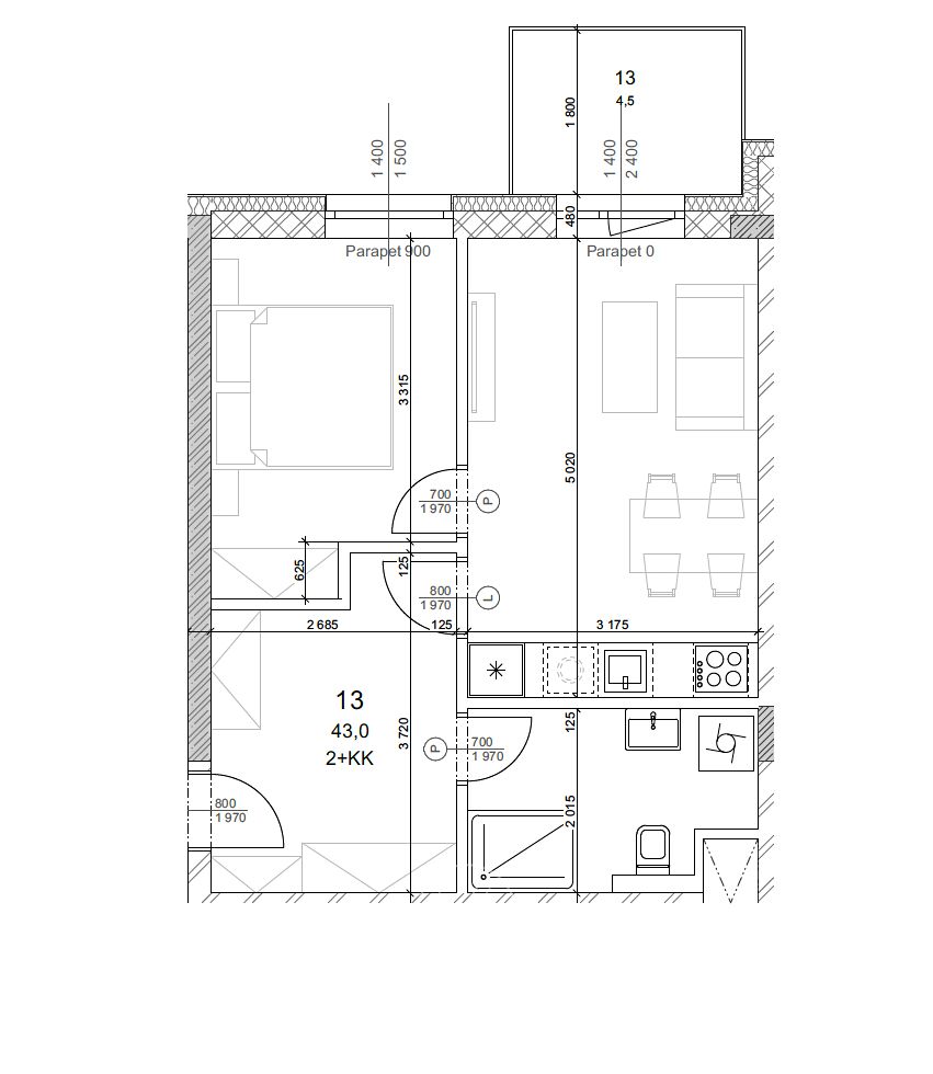 Prodej bytu 2+kk 49 m² – fotografie 4