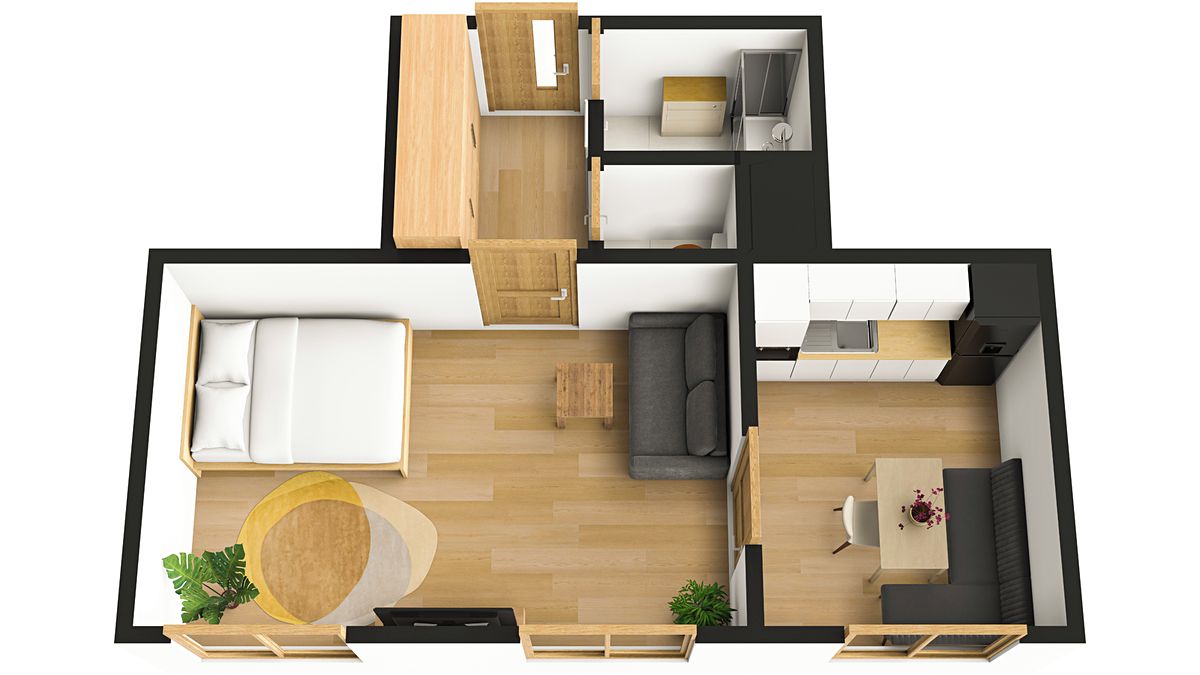 Pronájem bytu 1+1 37 m² – fotografie 2